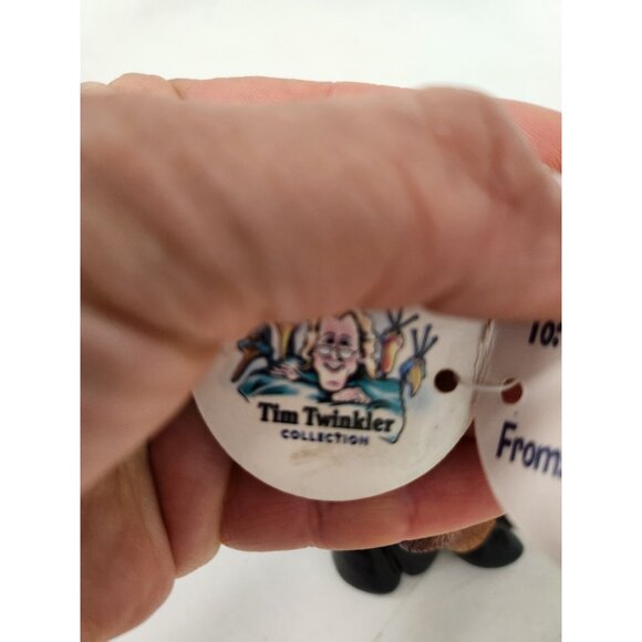 VTG Exhart Moose Wobbler Figurine Tim Twinkler Rare Geeky Gigglers Collection - Picture 8 of 12